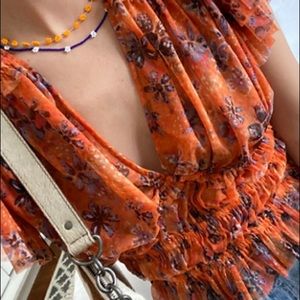 Free People Making Me Smile Print Top